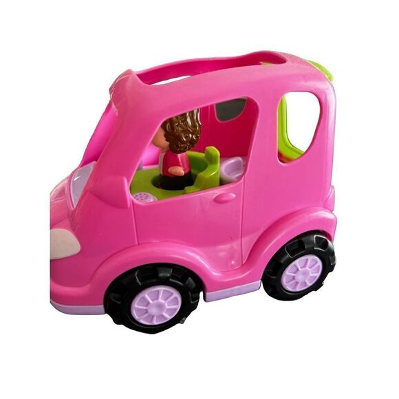 Fisher Price Little People Pink Car SUV Van Music Sounds - Picture 6 of 6